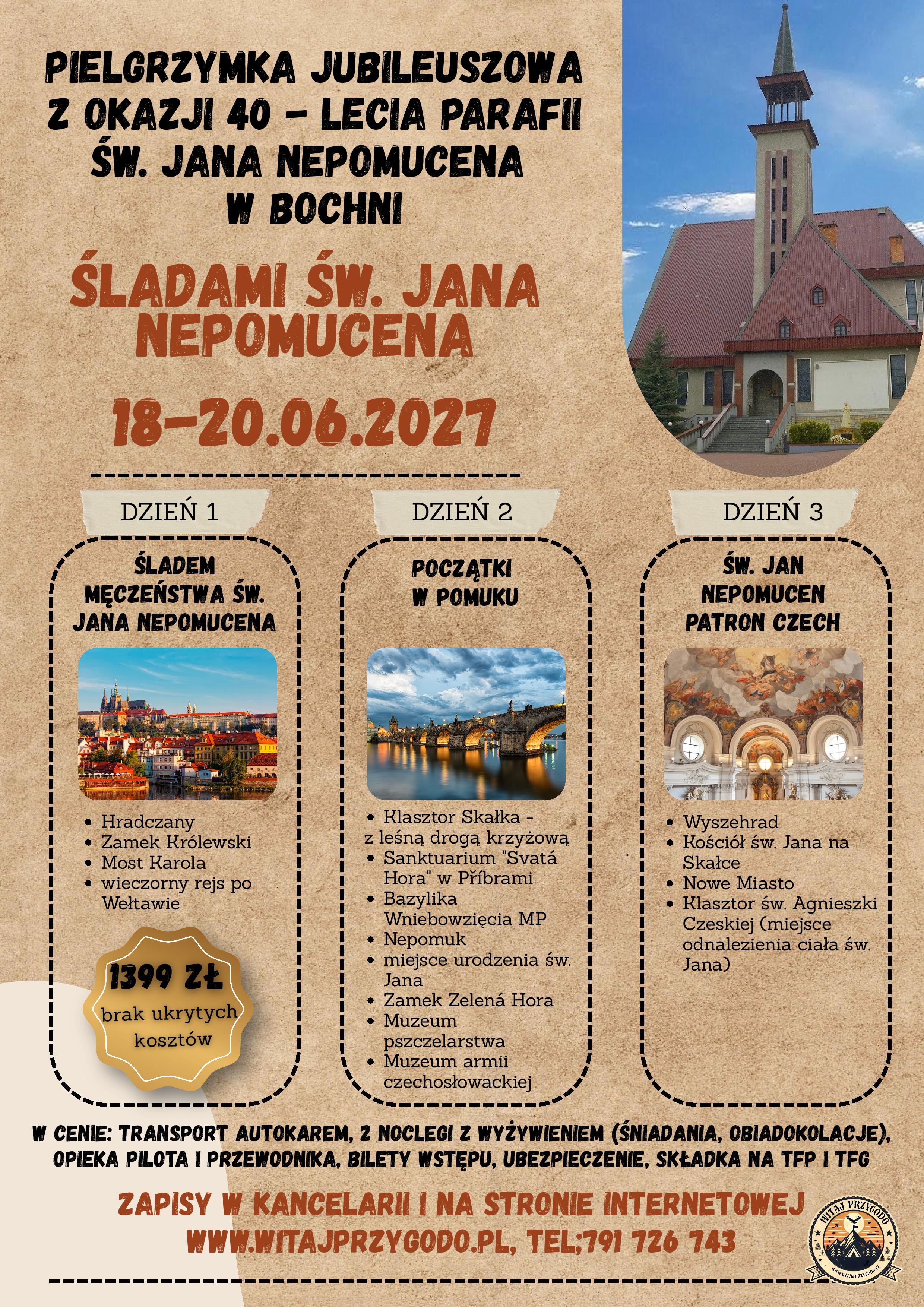 Parafialna Pielgrzymka do Pragi  z Bochni ➡️ WitajPrzygodo.pl